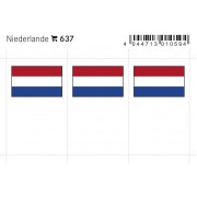 Lindner 637 Holanda Etiquetas adhesivas 24 x 38 mm pqte 6 