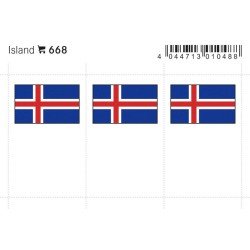 Lindner 668 Islandia Etiquetas adhesivas 24 x 38 mm pqte 6 Lindner 668 Islandia Etiquetas adhesivas 24 x 38 mm pqte 6