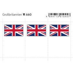 Lindner 660 Gran Bretaña Etiquetas adhesivas 24 x 38 mm pqte 6 Lindner 660 Gran Bretaña Etiquetas adhesivas 24 x 38 mm pqte 6