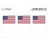 Lindner 657 USA Etiquetas adhesivas 24 x 38 mm pqte 6