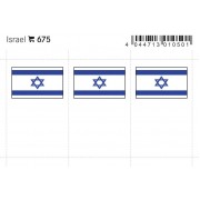 Lindner 675 Israel Etiquetas adhesivas 24 x 38 mm pqte 6 