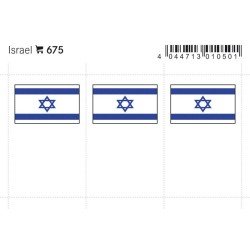 Lindner 675 Israel Etiquetas adhesivas 24 x 38 mm pqte 6 Lindner 675 Israel Etiquetas adhesivas 24 x 38 mm pqte 6