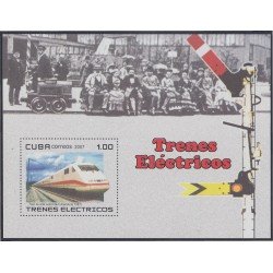 Cuba HB 220 2007 Trenes eléctricos MNH Cuba HB 220 2007 Trenes eléctricos MNH