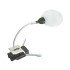 Lindner 7154 Lupa con abrazadera de pie sin montura con iluminación LED - 2,5 x
