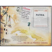 Cuba HB 222 2007 115  Años del Periódico PATRIA MNH