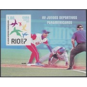 Cuba HB 228 2007 XV Juegos deportivos Panamericanos en Rio MNH