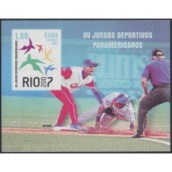 Cuba HB 228 2007 XV Juegos deportivos Panamericanos en Rio MNH Cuba HB 228 2007 XV Juegos deportivos Panamericanos en Rio MNH