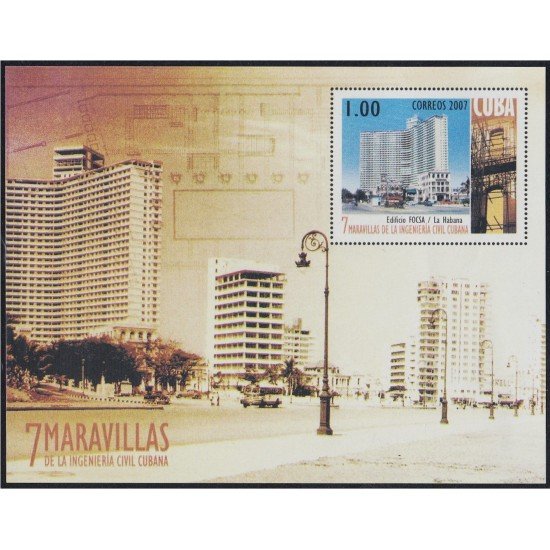 Cuba HB 233 2007 7 Maravillas de ingenieros cubanos civiles MNH Cuba HB 233 2007 7 Maravillas de ingenieros cubanos civiles MNH