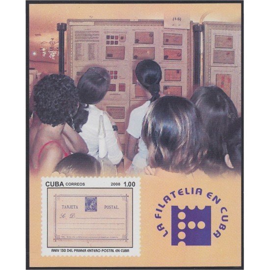 Cuba HB 236 2008 130 Años dela Primera Tarjeta Postal Cubana MNH Cuba HB 236 2008 130 Años dela Primera Tarjeta Postal Cubana MNH