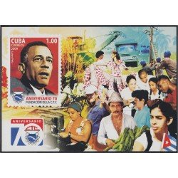Cuba HB 252 2009 70 Años de la Fundación C.T.C. MNH Cuba HB 252 2009 70 Años de la Fundación C.T.C. MNH