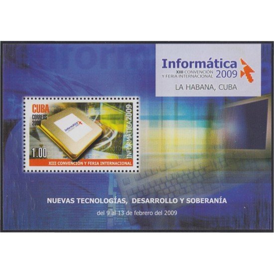 Cuba HB 253 2009 XIII Convención y Feria Internacional de Informática MNH Cuba HB 253 2009 XIII Convención y Feria Internacional de Informática MNH