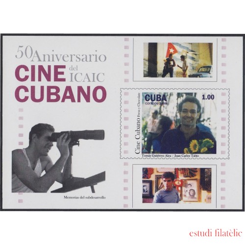 Cuba HB 256 2009 Cine Cubano MNH