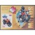 Cuba HB 257 2009 Exposición Filatélica. Motos MNH