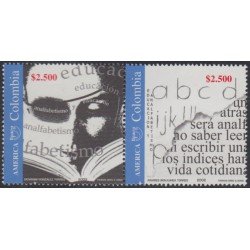 Colombia 1178/1179 2002 América UPAEP. Alfabetización MNH Colombia 1178/1179 2002 América UPAEP. Alfabetización MNH