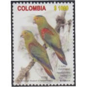 Colombia 1211 2003 Fauna Pájaros. Periquitos MNH
