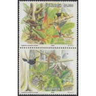 Colombia 1239/40 2003 Serie América UPAEP. Fauna autóctona MNH