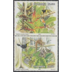 Colombia 1239/40 2003 Serie América UPAEP. Fauna autóctona MNH Colombia 1239/40 2003 Serie América UPAEP. Fauna autóctona MNH