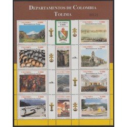Colombia 1257/1268 2004 Departamentos de Colombia. Tolima MNH Colombia 1257/1268 2004 Departamentos de Colombia. Tolima MNH