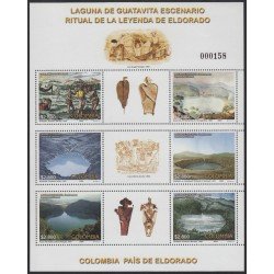 Colombia 1269/1274 2004 La Laguna de Guatavita. Rutual de la Leyenda de Eldorado MNH Colombia 1269/1274 2004 La Laguna de Guatavita. Rutual de la Leyenda de Eldorado MNH
