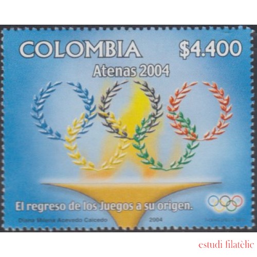 Colombia 1276 2004 Juegos Olímpicos de Verano en Athenas MNH