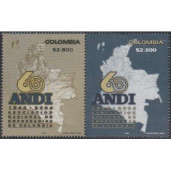 Colombia 1289/1290 2004 60 Años de ANDI MNH Colombia 1289/1290 2004 60 Años de ANDI MNH