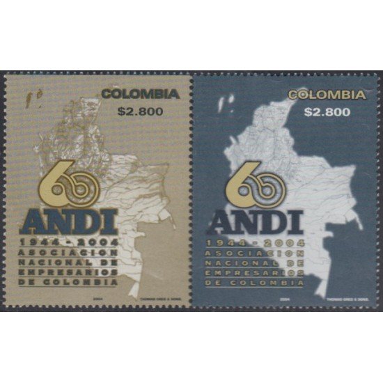 Colombia 1289/1290 2004 60 Años de ANDI MNH
