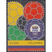 Colombia 1291 2004 100° de la FIFA MNH