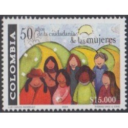 Colombia 1305 2004 50 Años de la Ciudadanía de la Mujer Colombiana MNH Colombia 1305 2004 50 Años de la Ciudadanía de la Mujer Colombiana MNH