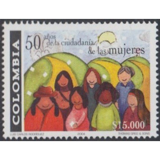 Colombia 1305 2004 50 Años de la Ciudadanía de la Mujer Colombiana MNH