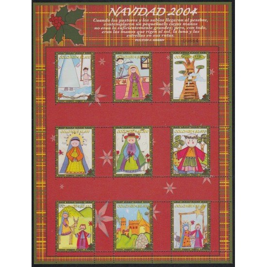 Colombia MP 1310/1318 2004 Navidad MNH