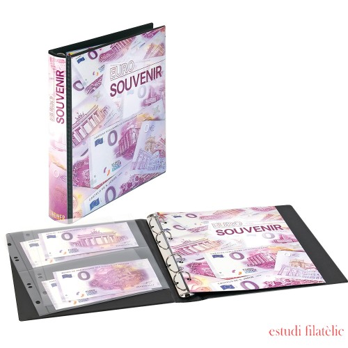 Lindner 1138 Álbum de quilates para billetes de recuerdo de 0 euros con 10 hojas de papel de aluminio