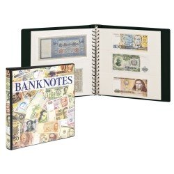 Lindner 3701W Álbum de billetes con 10 páginas claras y páginas intercaladas blancas Lindner 3701W Álbum de billetes con 10 páginas claras y páginas intercaladas blancas