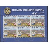 Colombia 1323 2005 100° de Rotary Club MNH