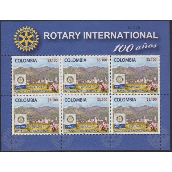 Colombia 1323 2005 100° de Rotary Club MNH Colombia 1323 2005 100° de Rotary Club MNH