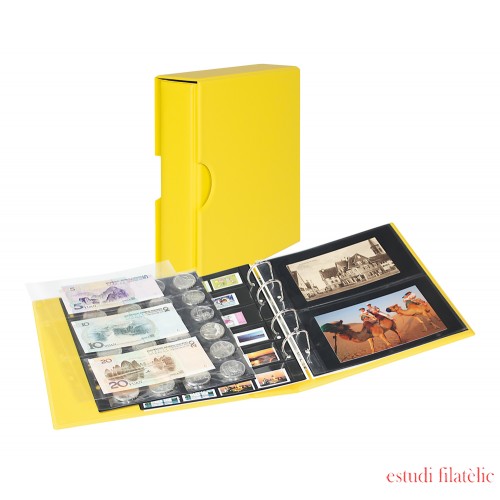 Lindner S3542PK-9 Álbum universal PUBLICA M COLOR para postales Amarillo