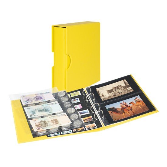 Lindner S3542PK-9 Álbum universal PUBLICA M COLOR para postales Amarillo Lindner S3542PK-9 Álbum universal PUBLICA M COLOR para postales Amarillo