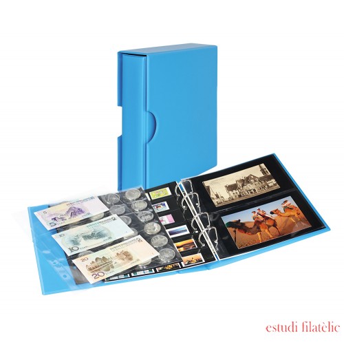 Lindner S3542PK-5 Álbum universal PUBLICA M COLOR para postales Azul