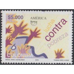 Colombia 1343 2005 Serie América UPAEP. Lucha contra la Pobreza MNH Colombia 1343 2005 Serie América UPAEP. Lucha contra la Pobreza MNH