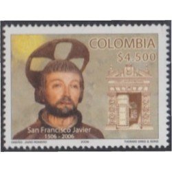 Colombia 1365 2006 Personalidades Religiosas. Sant Francisco-Javier MNH Colombia 1365 2006 Personalidades Religiosas. Sant Francisco-Javier MNH
