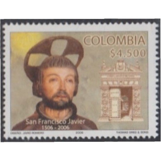 Colombia 1365 2006 Personalidades Religiosas. Sant Francisco-Javier MNH