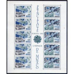 Monaco HB 52 1991 Europa El Espacio MNH Monaco HB 52 1991 Europa El Espacio MNH