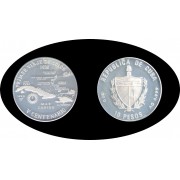 Cuba 10 pesos 1990 20 gramos Cristóbal Colón V Centenario plata silver