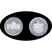 Cuba 10 pesos 1991 1 onza Puerta de Alcalá de Madrid plata silver