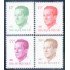 Bélgica 2122/25 1984 Rey Baudouin MNH