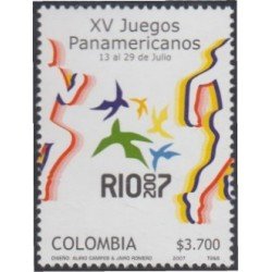 Colombia 1413 2007 Deportes XV Juegos Panamericanos en Rio de Janeiro MNH Colombia 1413 2007 Deportes XV Juegos Panamericanos en Rio de Janeiro MNH