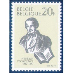 Bélgica 2106 1983 Centenario de la muerte de Hendrik Conscience MNH Bélgica 2106 1983 Centenario de la muerte de Hendrik Conscience MNH
