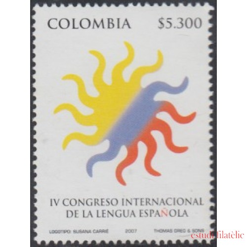 Colombia 1414 2007 IV Congreso Internacional de Lengua Española MNH