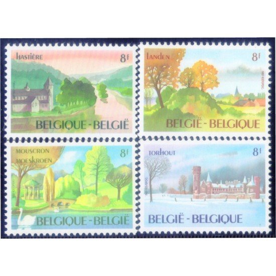 Bélgica 2096/99 1983 Turismo MNH Bélgica 2096/99 1983 Turismo MNH