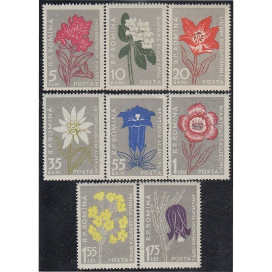 Rumanía Romania 1517/24 1957 1957 Flores diversas Flowers MNH Rumanía Romania 1517/24 1957 1957 Flores diversas Flowers MNH