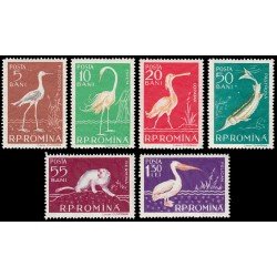 Rumanía Romania 1552/57 1957 Fauna del Delta del Danubio MNH Rumanía Romania 1552/57 1957 Fauna del Delta del Danubio MNH
